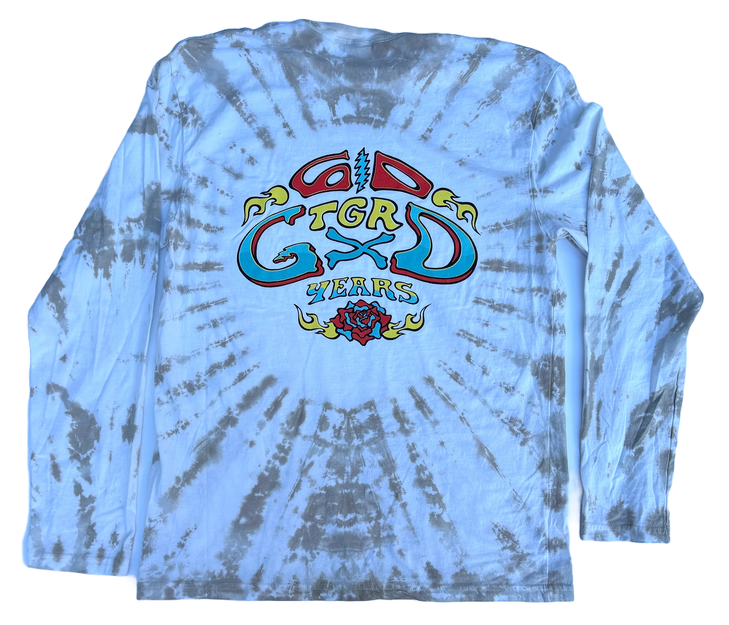 Grateful Dead 60th x Peter Forsythe Long Sleeve Tee - Khaki Tie Dye