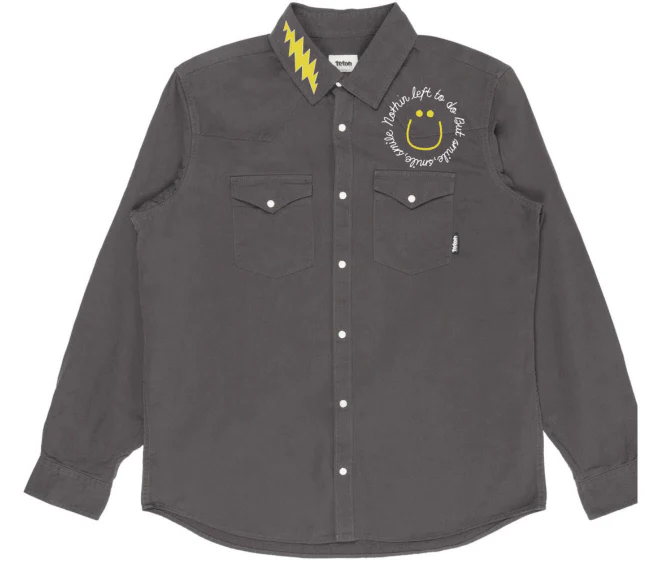 PS Chainstitch x Grateful Dead - Smile Embroidered Western Shirt