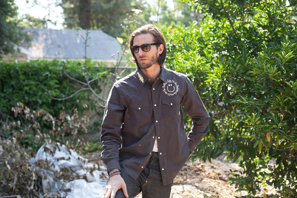 PS Chainstitch x Grateful Dead - Smile Embroidered Western Shirt 3 PS Chainstitch x Grateful Dead - Smile Embroidered Western Shirt