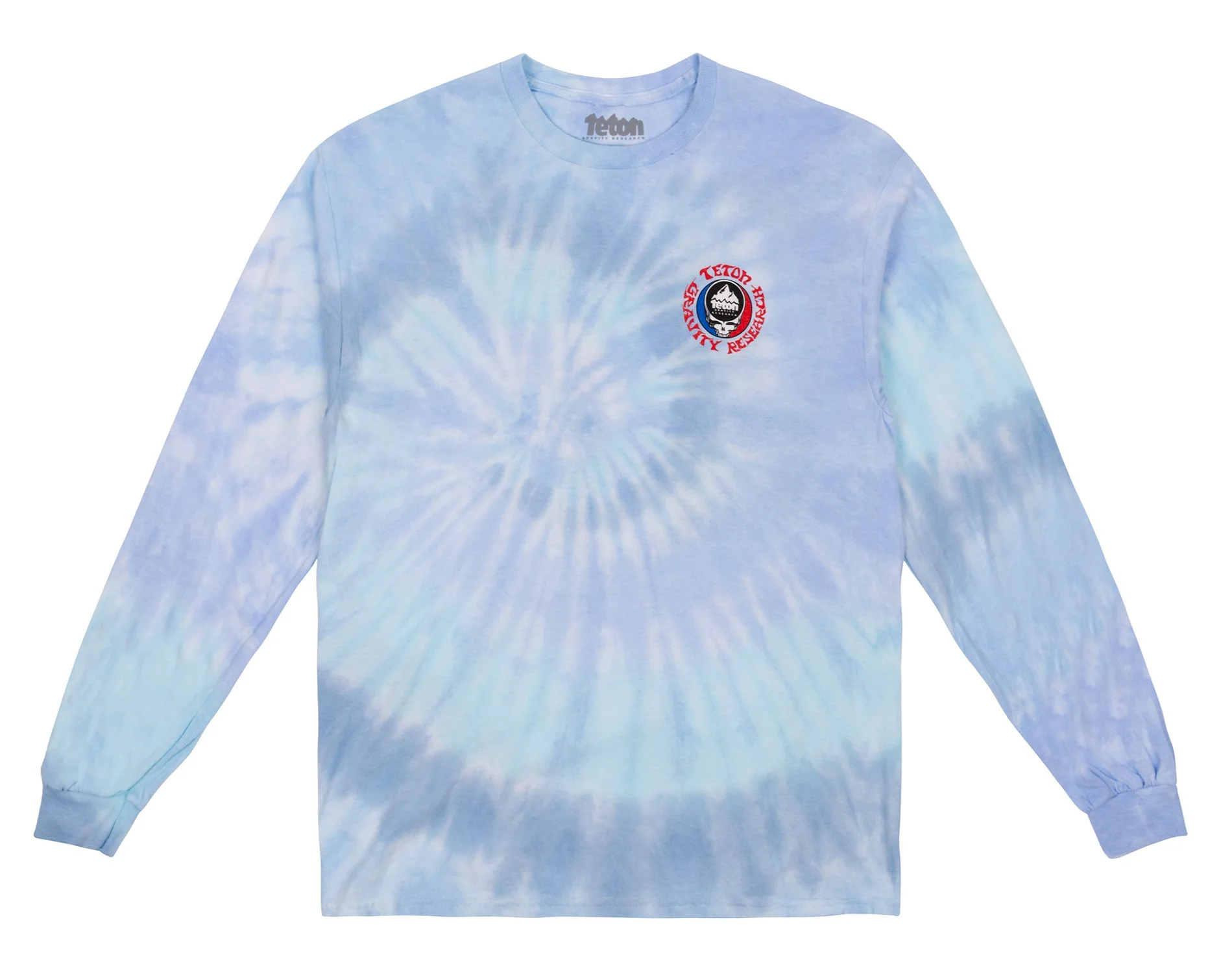 TGR x GD River Bear Long Sleeve Tee - Blue Tie Dye