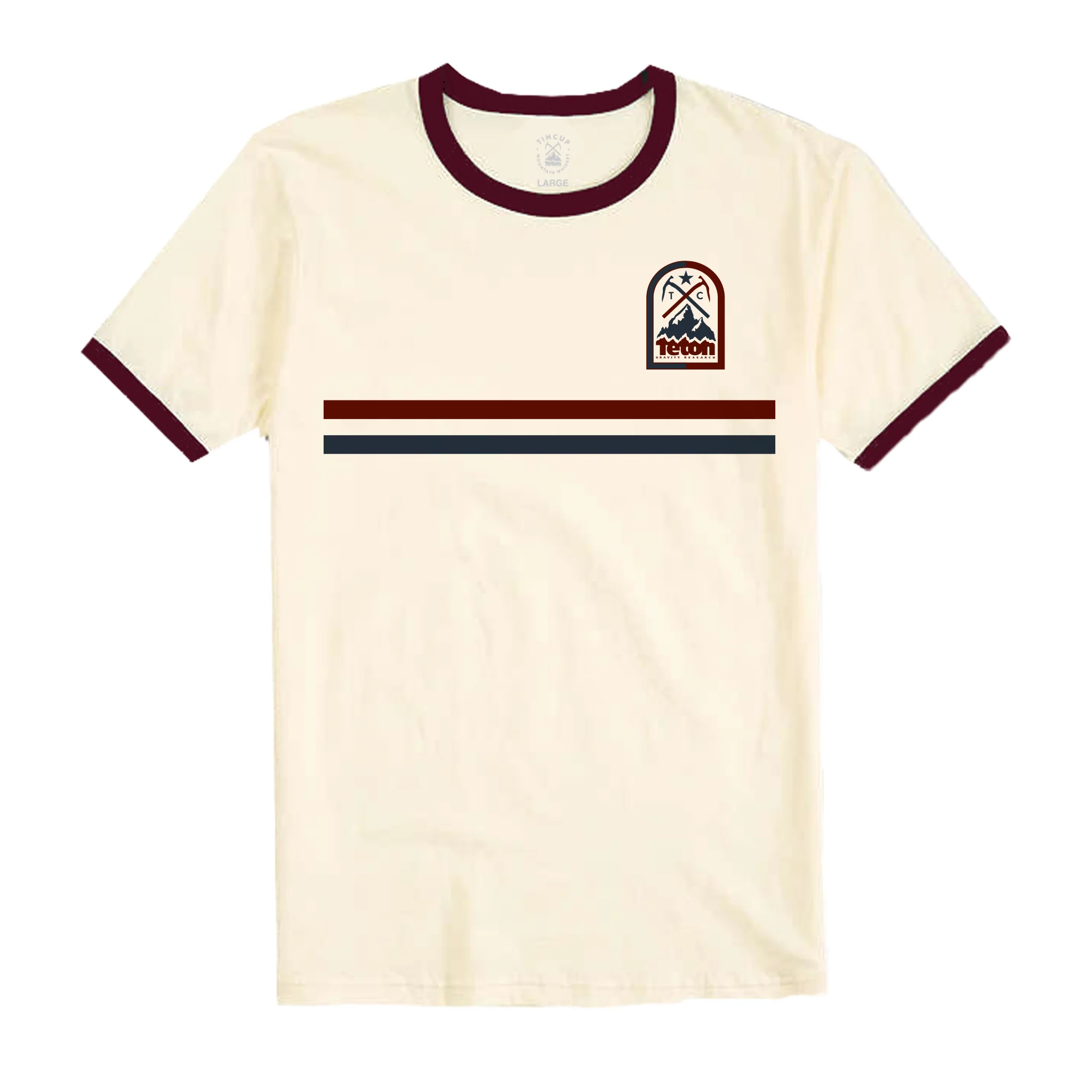 Tin Cup x TGR Striped Ringer Tee