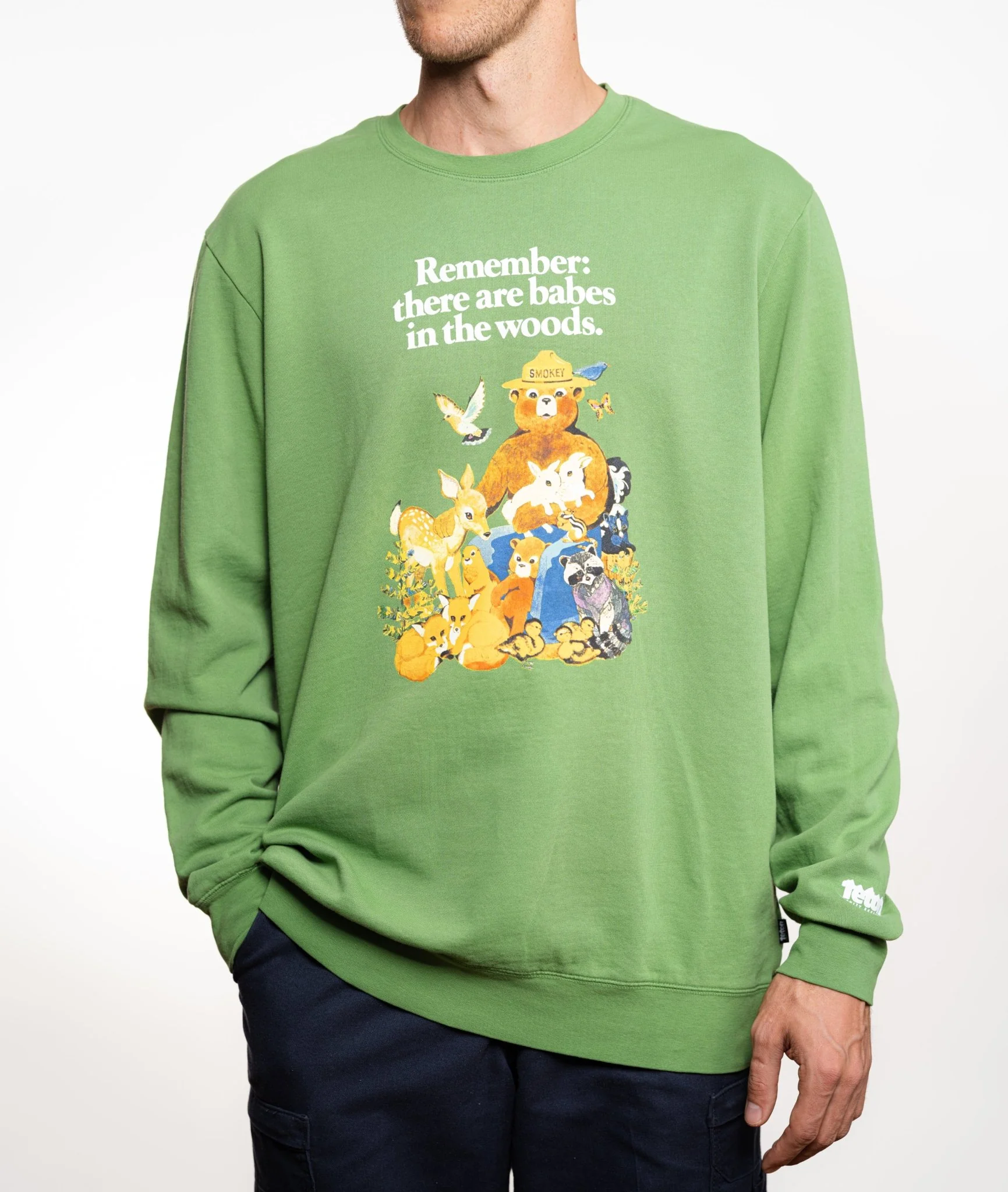 Smokey Bear x TGR Babes in the Woods Crewneck