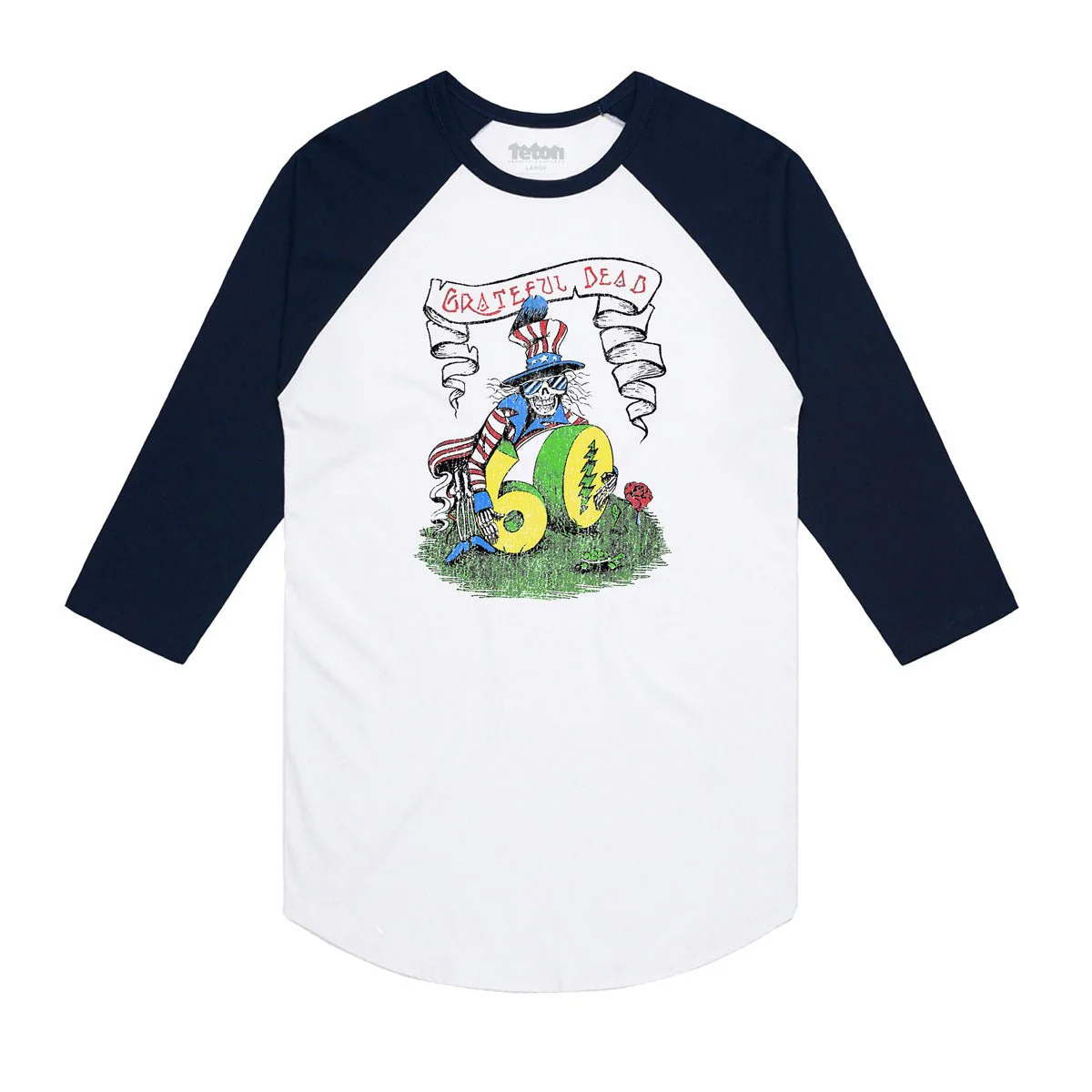 Grateful Dead 60th x TGR Dead Uncle Sam Baseball Tee 3 Grateful Dead 60th x TGR Dead Uncle Sam Baseball Tee