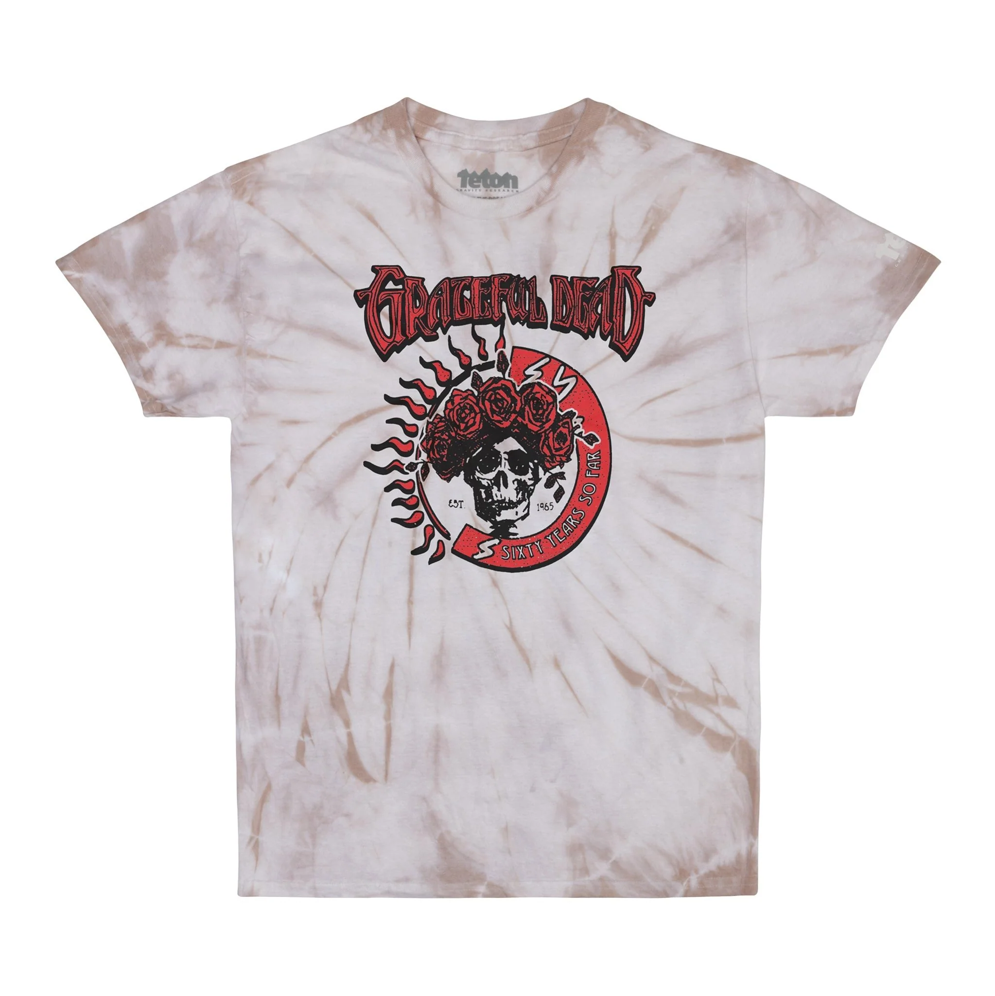 Grateful Dead 60th x TGR Dead of the Dawn Tie-Dye Tee - Spider Taupe